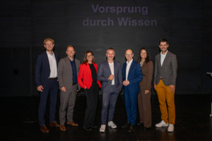 Foto des Private Banking Teams mit Gastredner Markus Hofmann und Uli Krämer